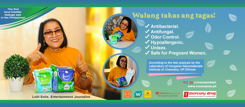 Walang takas ang tagas! Lolit Solis on So Sure Pads Bladder Leakage Pads